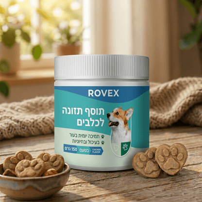 ROVEX תוסף תזונה יומי לכלביםתוספי תזונה לכלביםglowlift