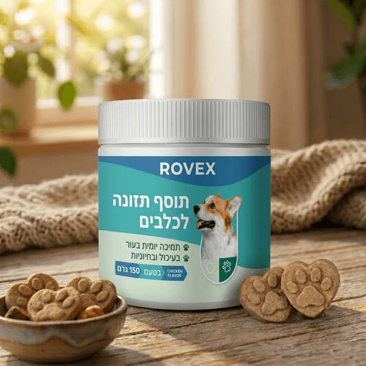 ROVEX תוסף תזונה יומי לכלביםתוספי תזונה לכלביםglowlift