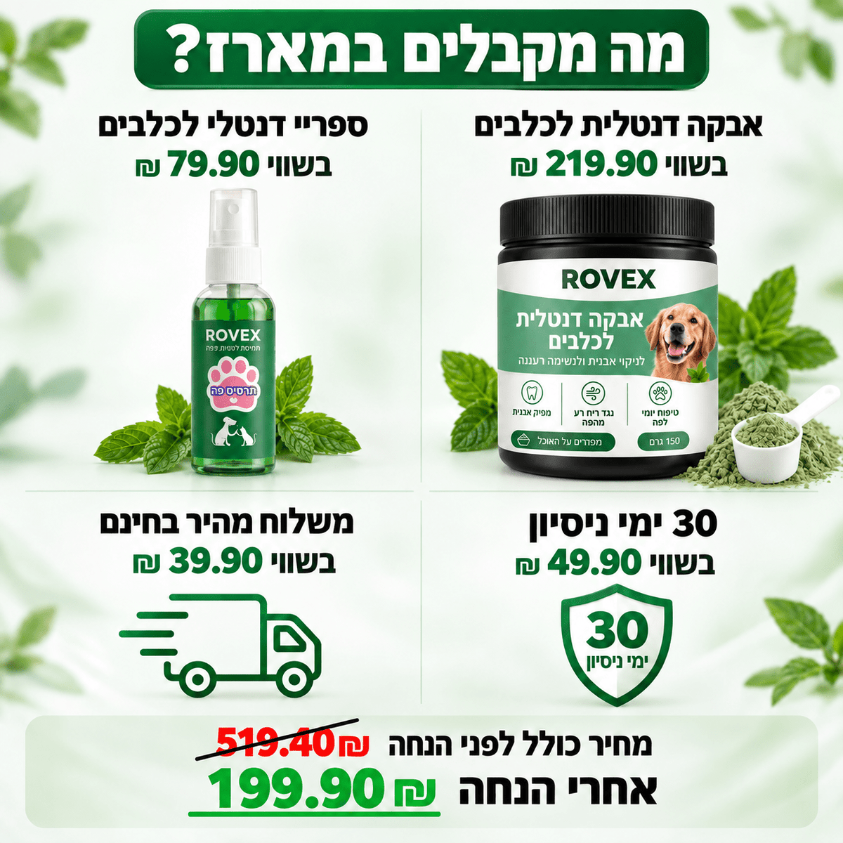 האבקה הדנטלית של ROVEXrovex
